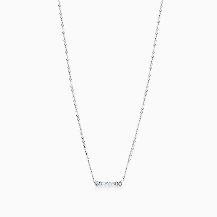 silver bar necklace tiffany