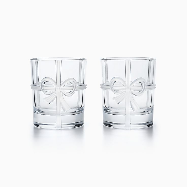 オンライン限定 ティファニー ボウ グラス ２個入り Tiffany Co