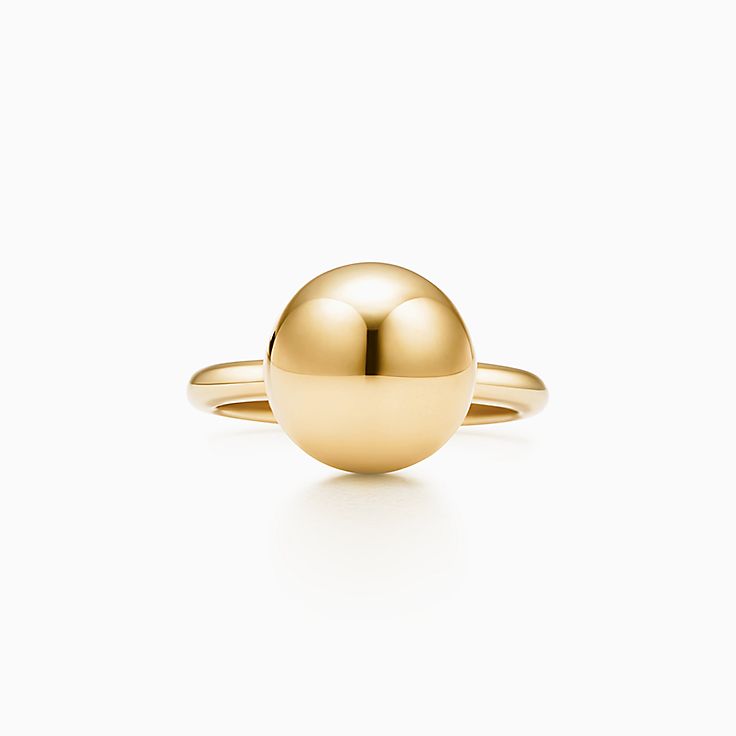 ティファニー ハードウェア ボール リング イエローゴールド 12mm Tiffany Co