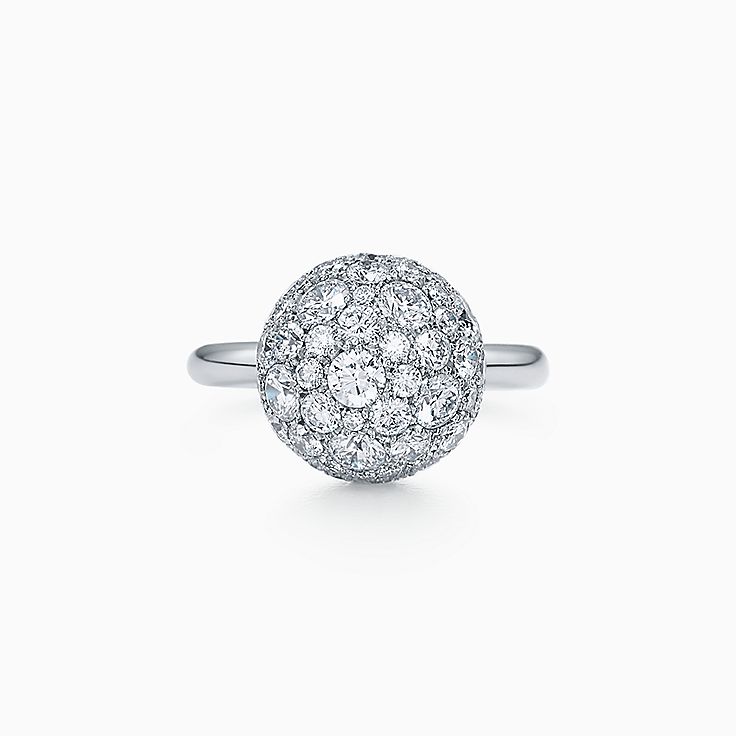 ティファニー ハードウェア ボール リング ダイヤモンド 18kホワイトゴールド Tiffany Co ティファニー ハードウェア ボール リング ダイヤモンド 18kホワイトゴールド Tiffany Co