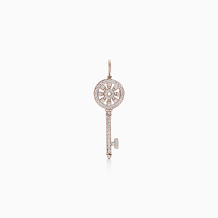 ティファニー キー ペタル キー ペンダント（ミニ）ダイヤモンド 18K 