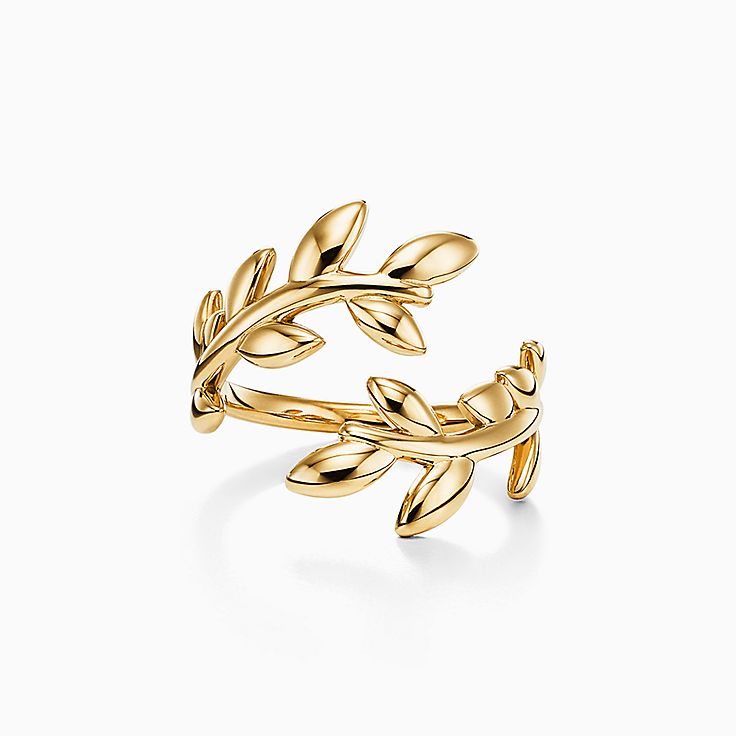 パロマ ピカソ オリーブ リーフ バイパス リング イエローゴールド Tiffany Co