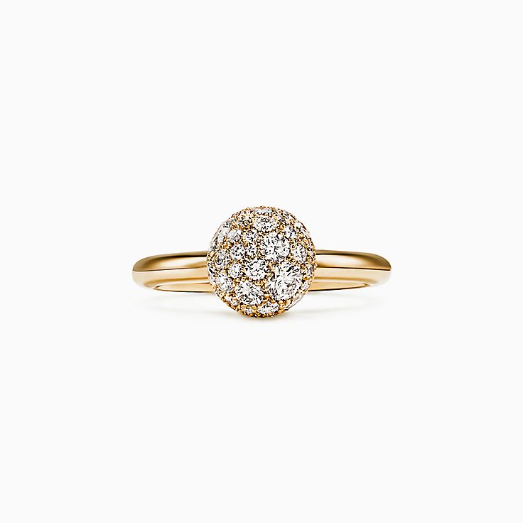 ティファニー ハードウェア ダイヤモンド ボール リング 18k ゴールド Tiffany Co ティファニー ハードウェア ダイヤモンド ボール リング 18k ゴールド Tiffany Co