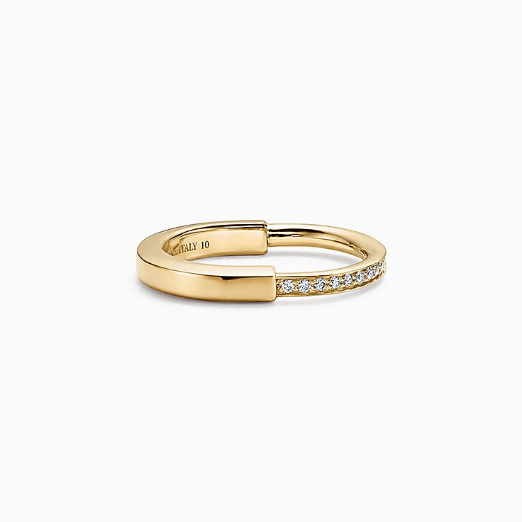 ティファニー ロック リング ダイヤモンド イエローゴールド | Tiffany 