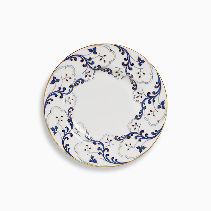ヴァルス ブルー デザート プレート ボーンチャイナ | Tiffany & Co. ヴァルス ブルー デザート プレート ボーンチャイナ | Tiffany & Co.