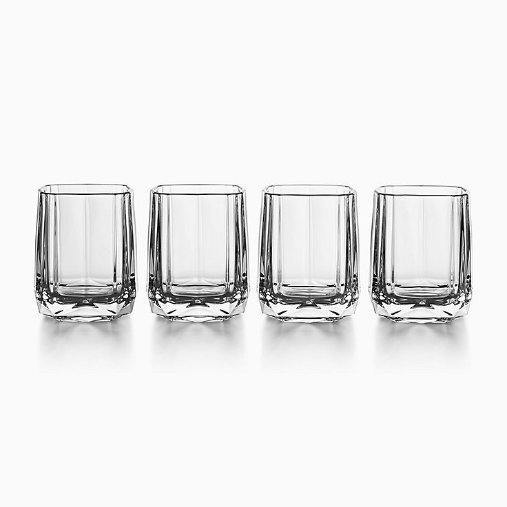 ティファニー ロックグラス 4客セット リボン Tiffany&Co.（Tiffany&Co 