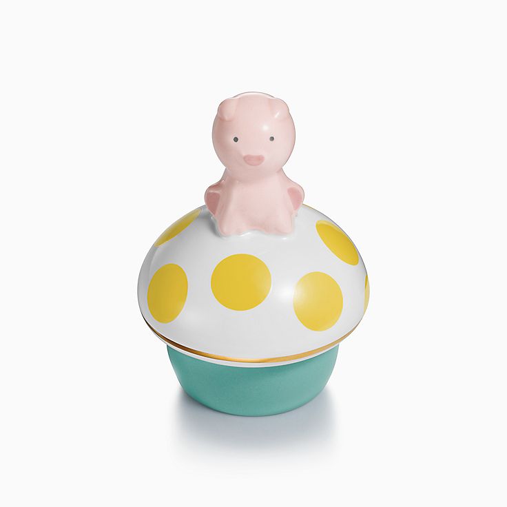 タイニー ティファニー ピッグ キープセイク ボックス 陶器
