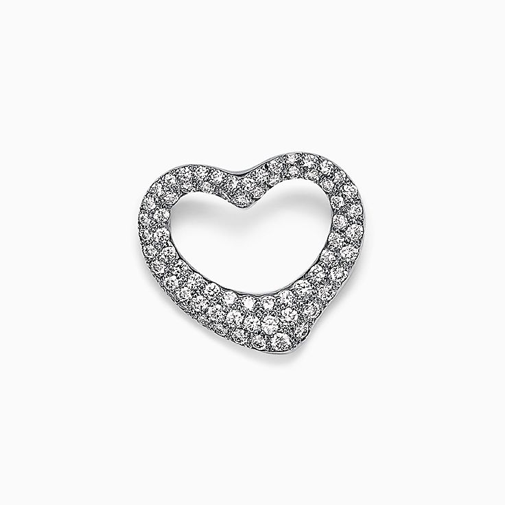 Tiffanyオープンハート リング ブローチ