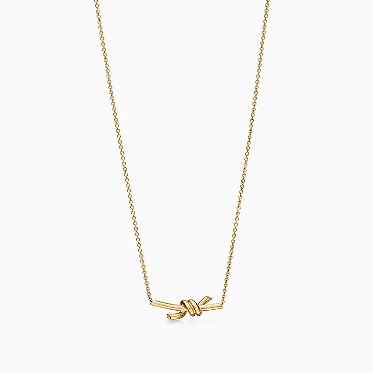 ◇Tiffany&Co ◇ダイヤモンド付き ティファニーノットペンダント