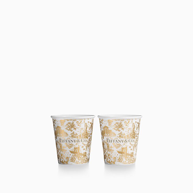 ティファニー トワレ コーヒー カップ ボーンチャイナ、2個セット