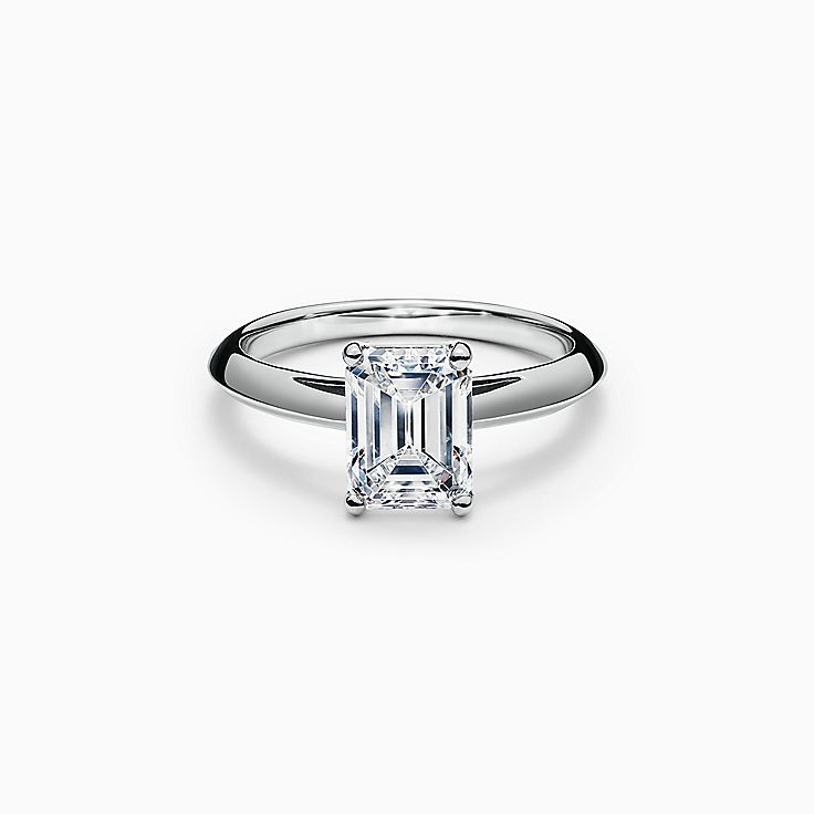 Corte De Esmeralda 1 Carat Diamond Rings Tiffany Co