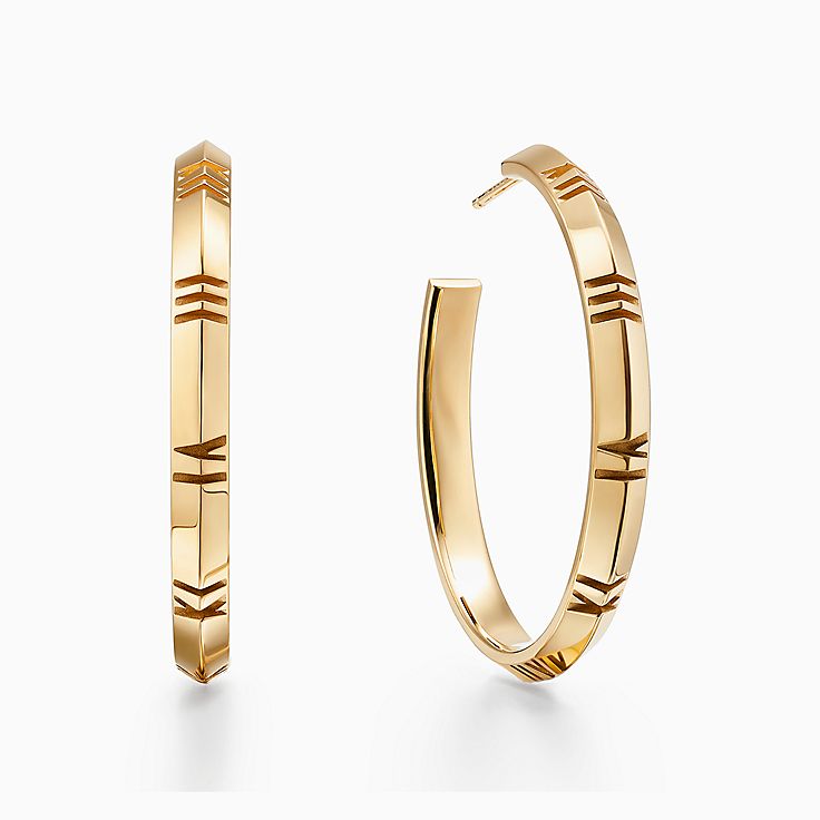 gold hoop earrings tiffany and co