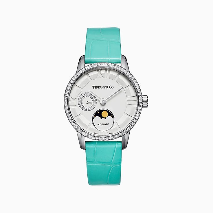Atlas®:Reloj mecánico de fase lunar de 34 mm