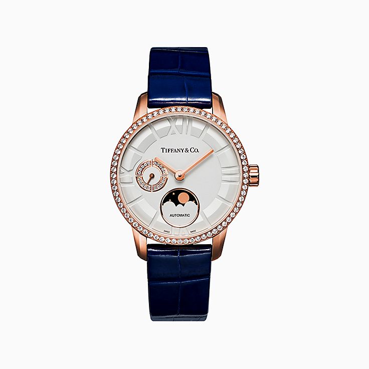 Atlas®:Reloj mecánico de fase lunar de 34 mm