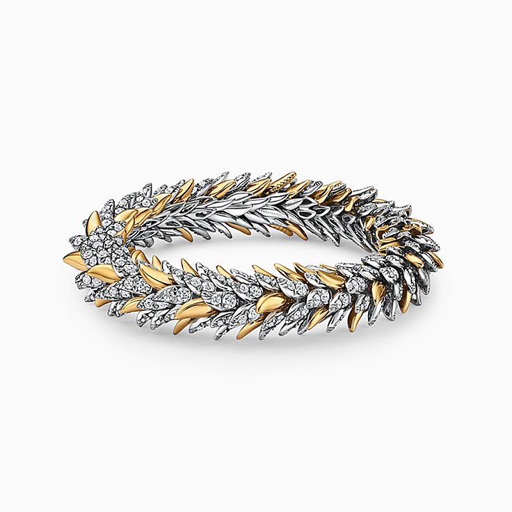 Bird on a Rock by Tiffany:Brazalete Feathers