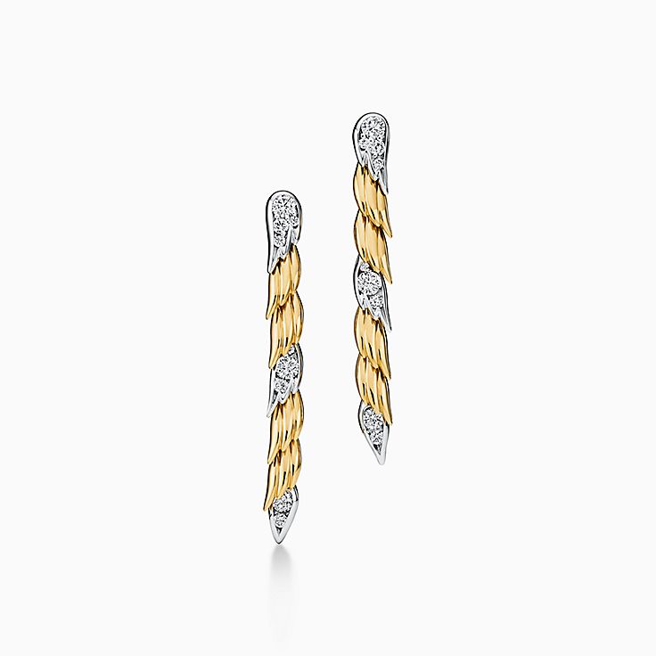 Bird on a Rock by Tiffany:Wings Drop Earrings