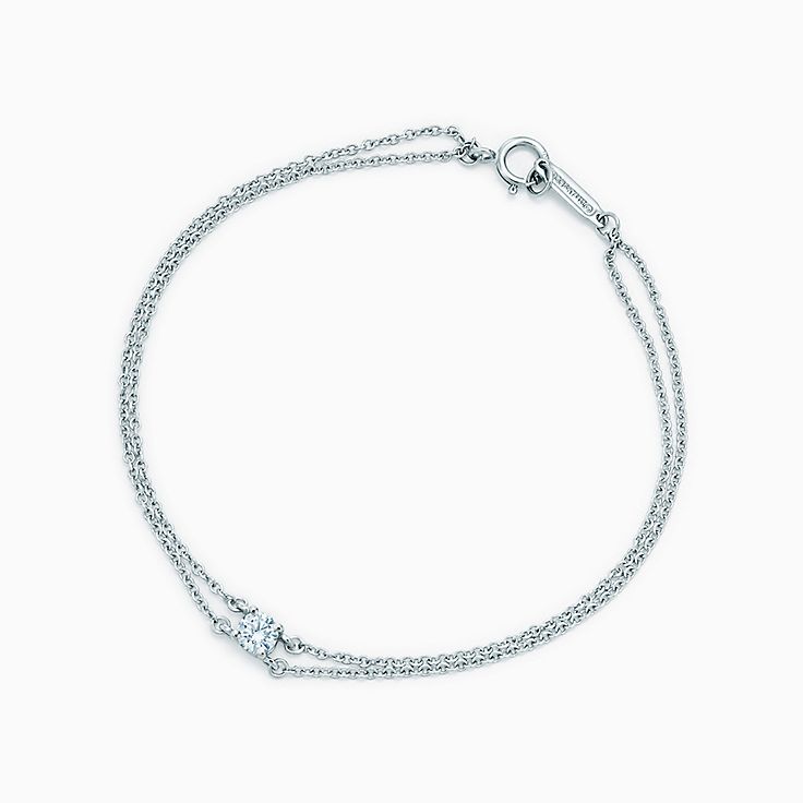 Bracelets en Platine avec Diamant 