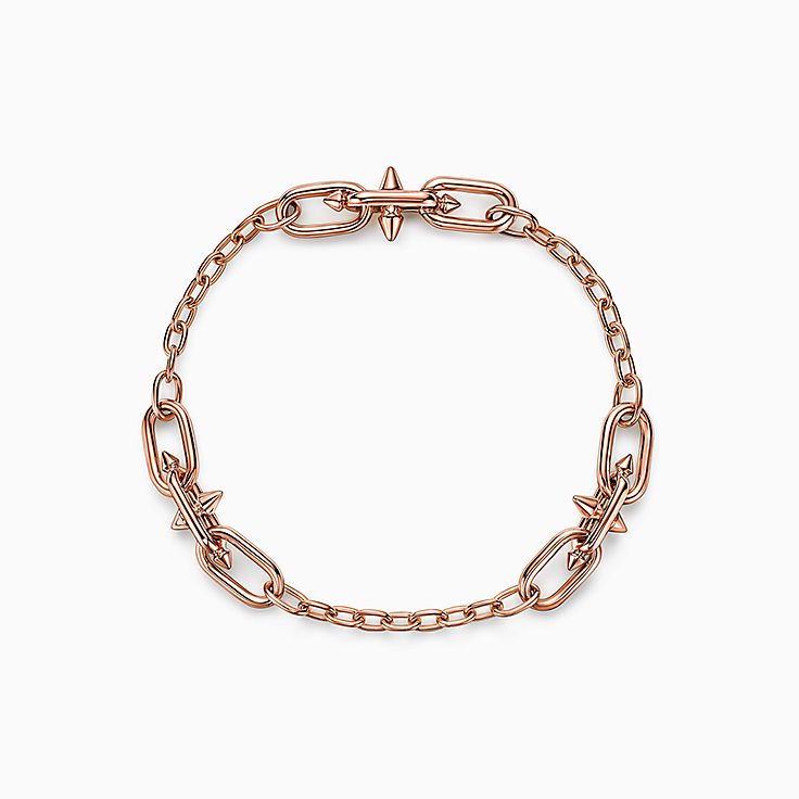 美品 Tiffany & Co. ローズゴールド ブレスレット ティファニー ハードウェア​ ローズ ゴールド ブレスレット