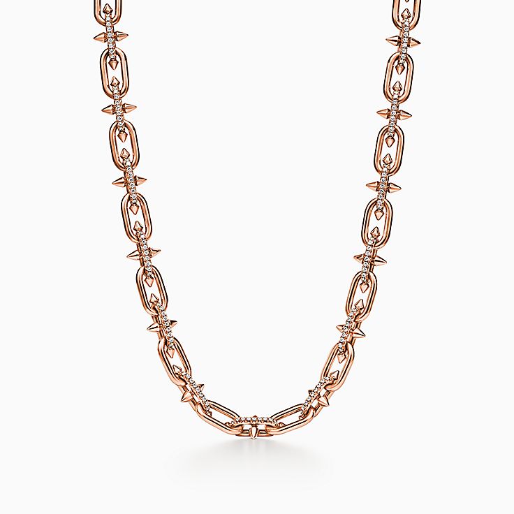 メンズ ネックレス&ペンダント ダイヤモンド ローズ ゴールド