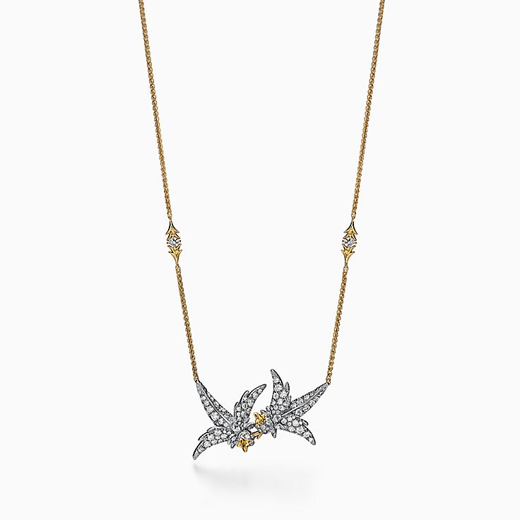 ティファニー Tiffany ネックレス ダブバード 鳩 18金 ダイアモンド ティファニー Tiffany ネックレス ダブバード 鳩 18金 ダイアモンド