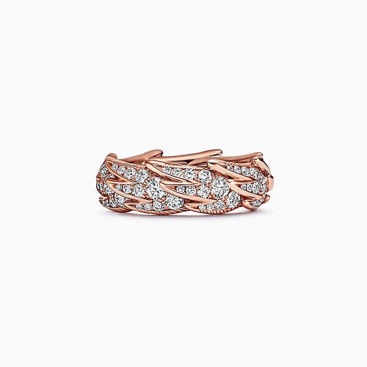 バード オン ア ロック リング ローズ ゴールド | Tiffany & Co.