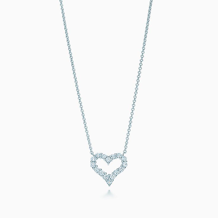 Heart pendant shop necklace diamond