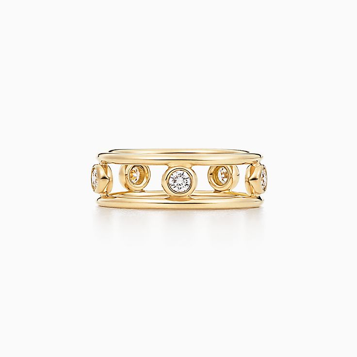 Aliança Tiffany & Co. Original Ouro 18K Com Diamantes Feminina