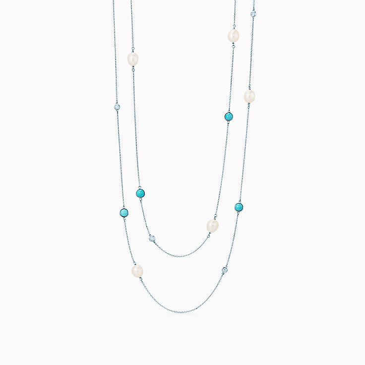 Elsa Peretti™ Color by the Yard sprinkle necklace in silver with