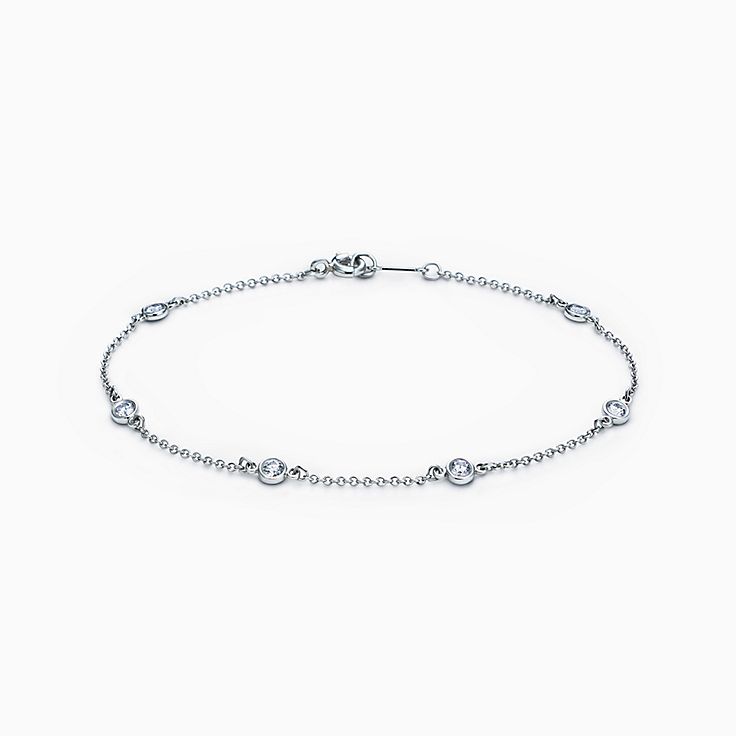 Bracelets en Platine avec Diamant 