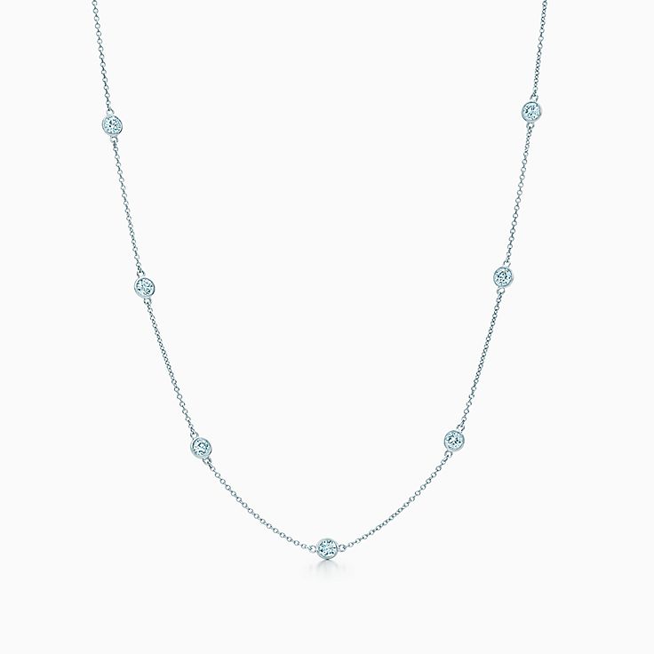 Elsa Peretti Diamonds by The Yard Single Diamond Pendant in Silver