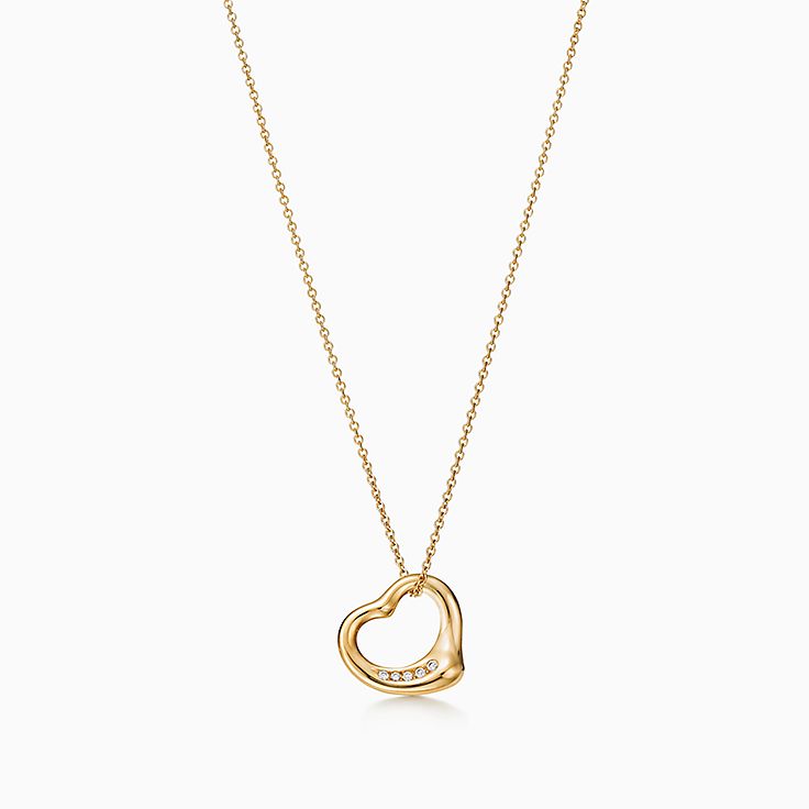 tiffany and co floating heart necklace