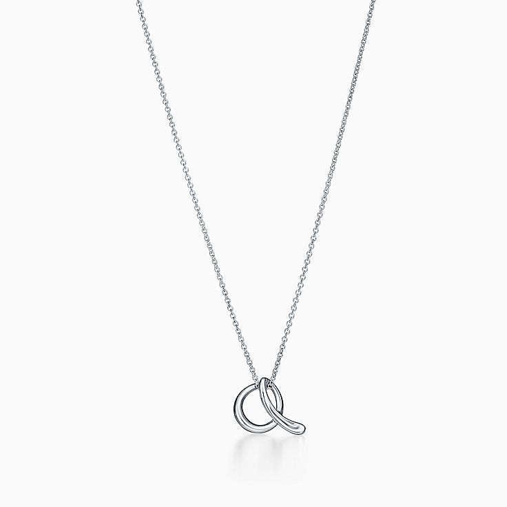 Tiffany & Co. Elsa Peretti Letter 'K' Pendant Necklace – Oliver Jewellery