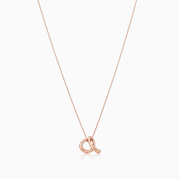 Personalised Rose Gold Initial Necklace | SHAZOEY Custom Jewellery