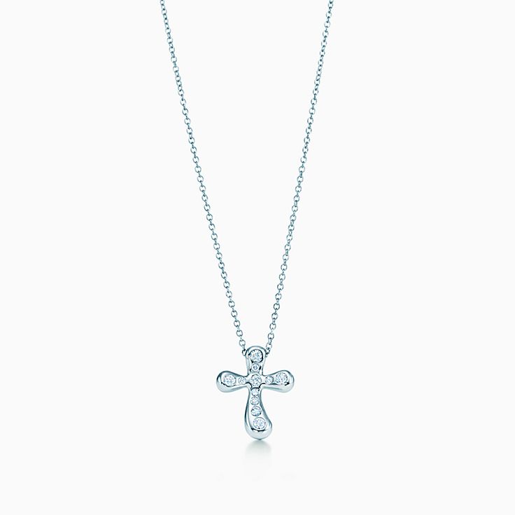 Platinum hot sale crucifix necklace