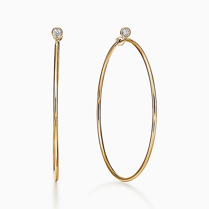 Elsa Peretti®:Diamond Hoop Earrings