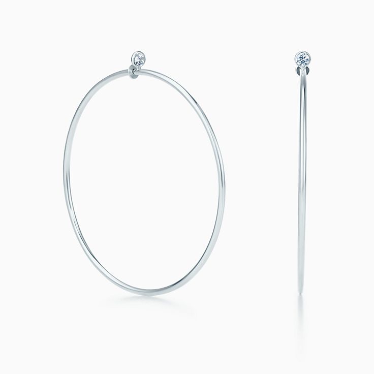 Elsa Peretti®:Diamond Hoop Earrings