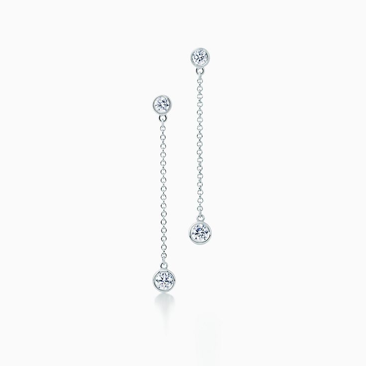 Diamond chain deals drop earrings