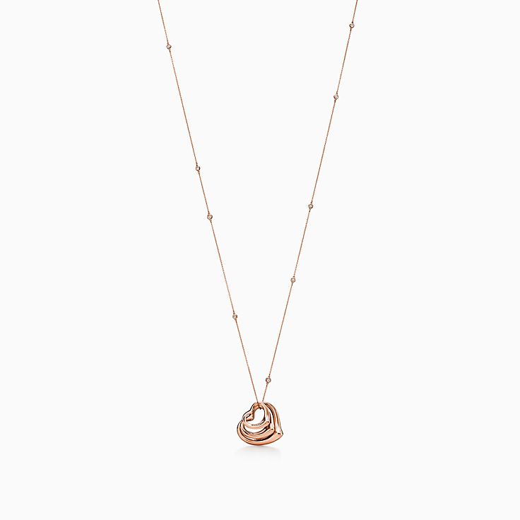 Tiffany & Co \"ELSA PERETTI\" ハート ネックレス【ランク:A】 Elsa Peretti® Open Heart | Tiffany & Co. US