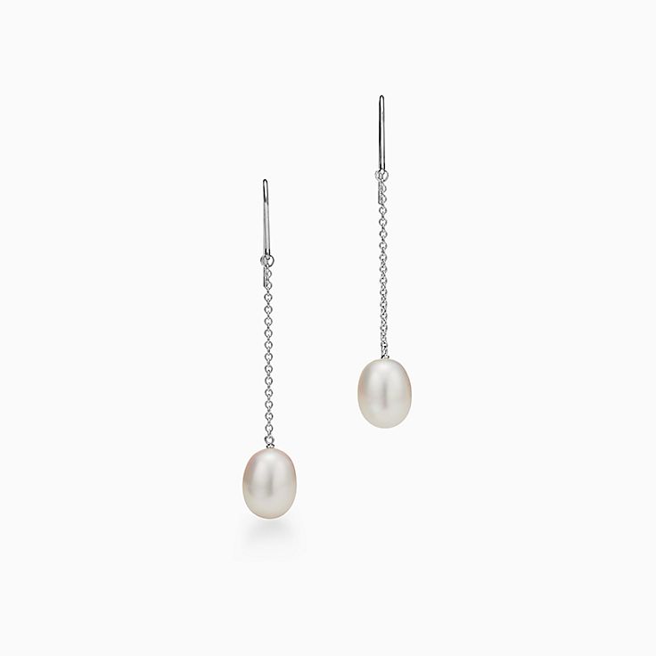 Elsa Peretti(MD)&nbsp;: Boucles d’oreilles à chaîne Pearls by the Yard(MC)