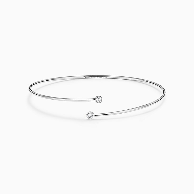 Elsa Peretti(MD):Bracelet jonc à un rang Diamond Hoop