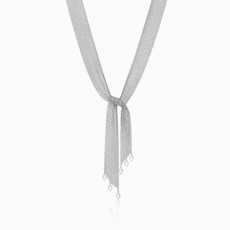 Elegant Elsa Peretti Tiffany & Co. Mesh Scarf Necklace