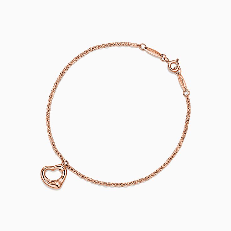 【Tiffany & Co】Elsa Peretti Open Heart パールブレスレット Elsa Peretti® Open Heart bracelet in sterling silver, medium