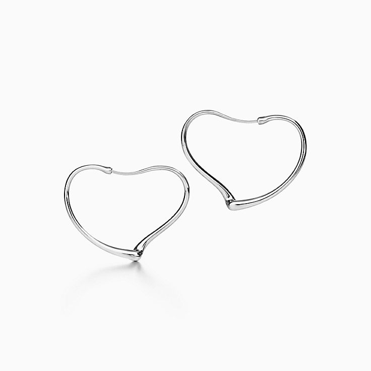 Elsa Peretti®:Open Heart Hoop Earrings