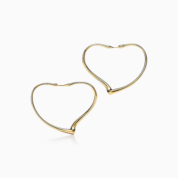 Elsa Peretti®:Open Heart Hoop Earrings