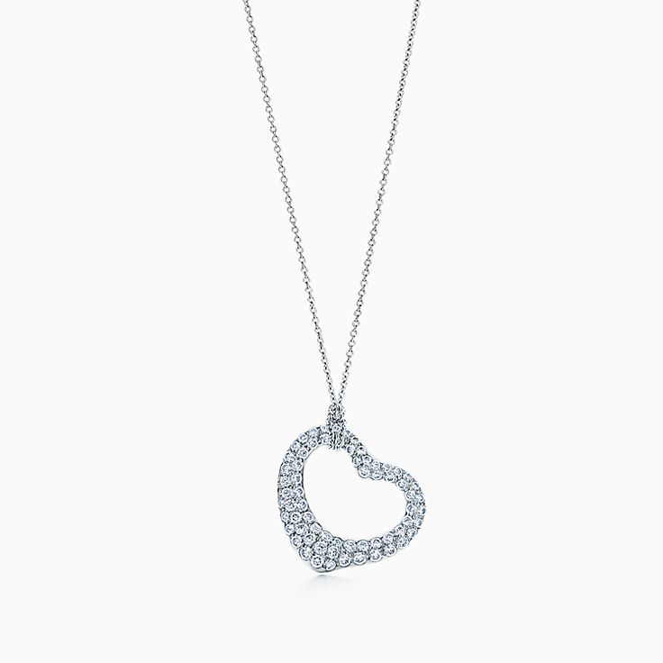 【Tiffany&Co】☆大人気☆Tiffany Open Heart Pendant Elsa Peretti® Open Heart Pendant in Silver, 11 mm | Tiffany