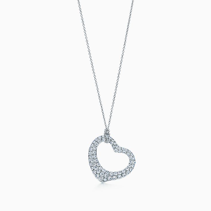 Elsa Peretti® Platinum Everyday Diamond Necklaces | Tiffany & Co.