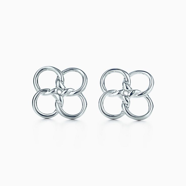 【Tiffany & Co】Elsa Peretti Quadrifoglioピアス Elsa Peretti® Quadrifoglio™ earrings in sterling silver