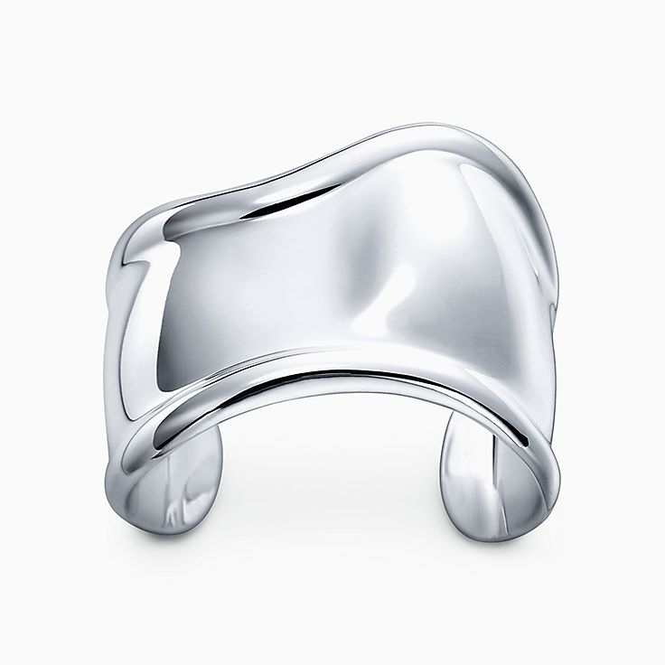 Elsa Peretti® small Bone cuff in sterling silver, 43 mm wide.
