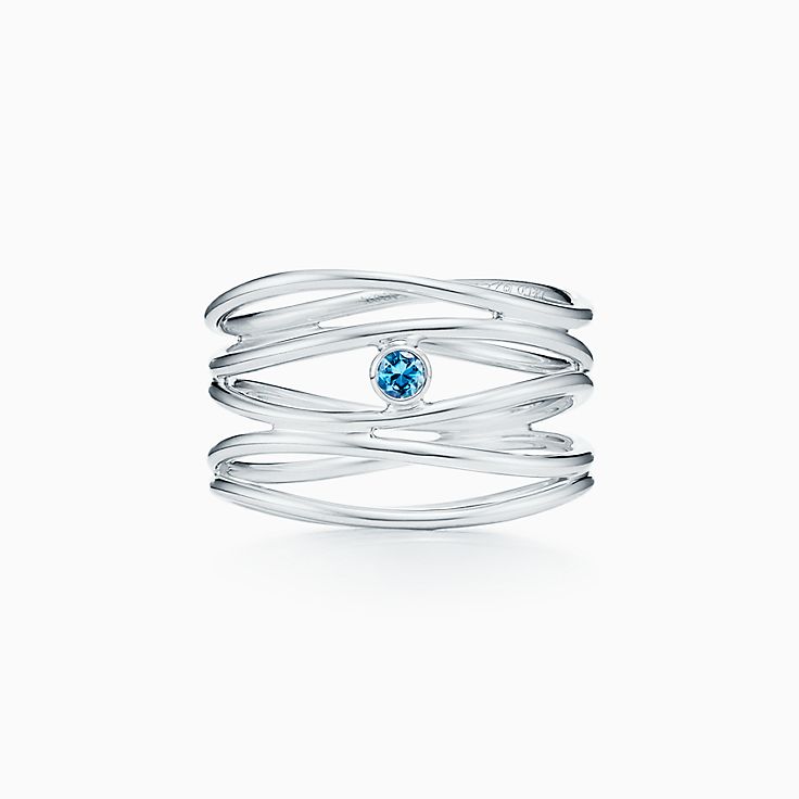 Aquamarine engagement deals ring tiffany