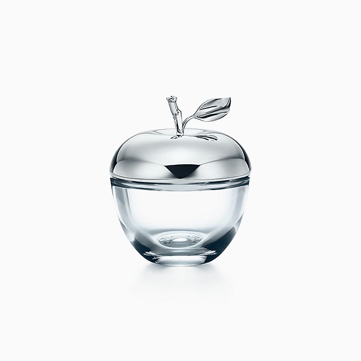 Shop Crystal and Sterling Silver Apple Box | Tiffany & Co.